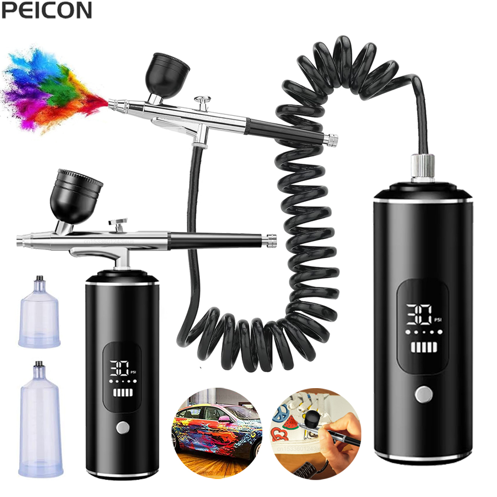 Airbrush with Compressor Porta - Heat Gun Paint Strip ulasan dan harga