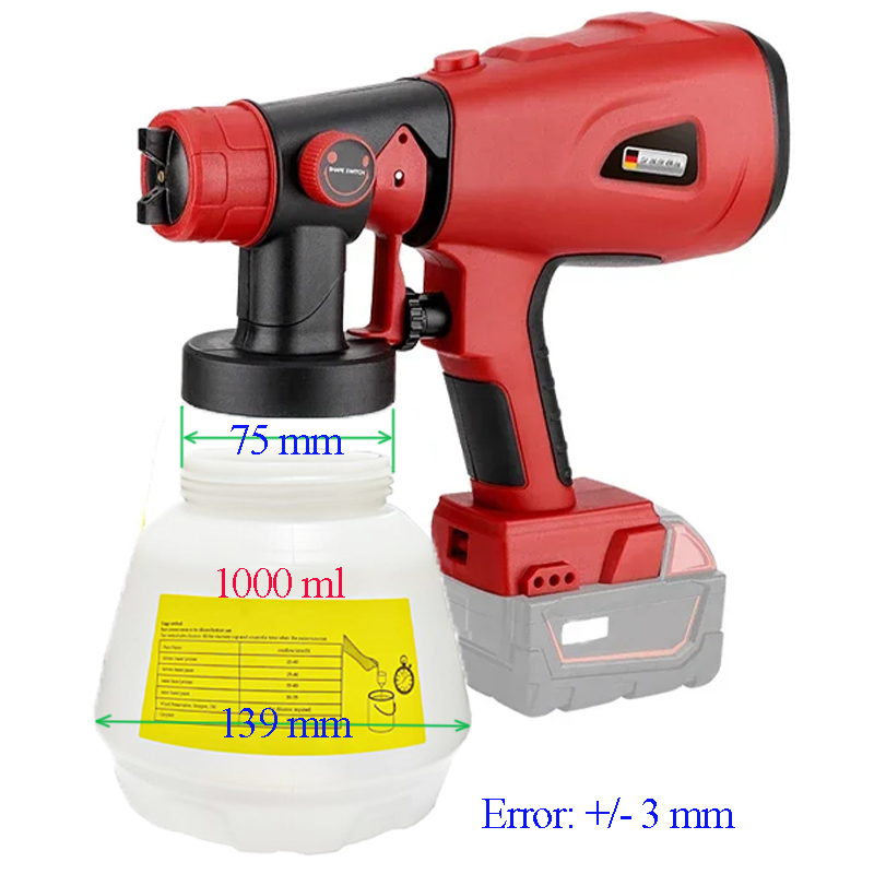 1000ml Electric Wireless Spray - Heat Gun Paint Strip ulasan dan harga