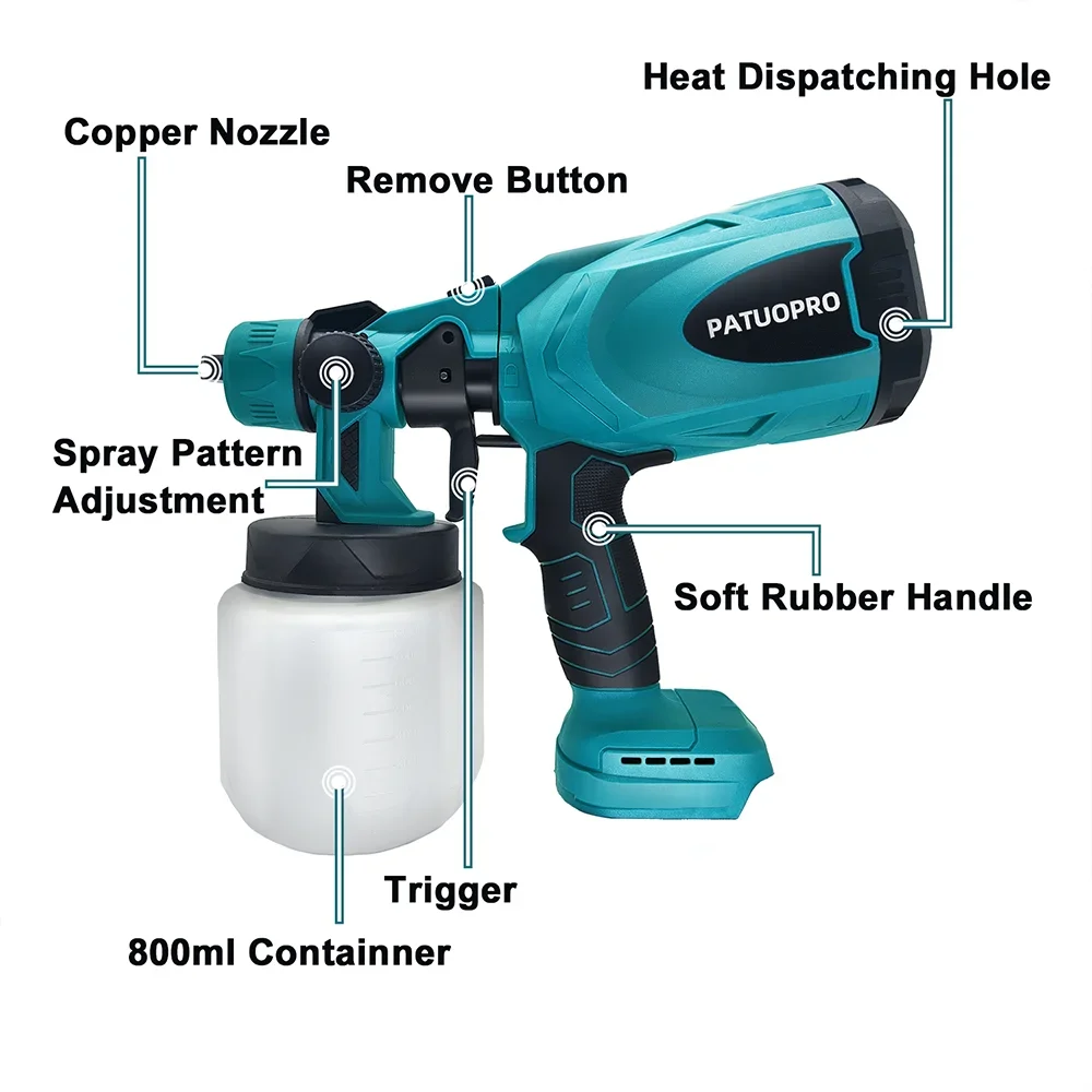 Cordless Electric Spray Gun HV - Heat Gun Paint Strip ulasan dan harga